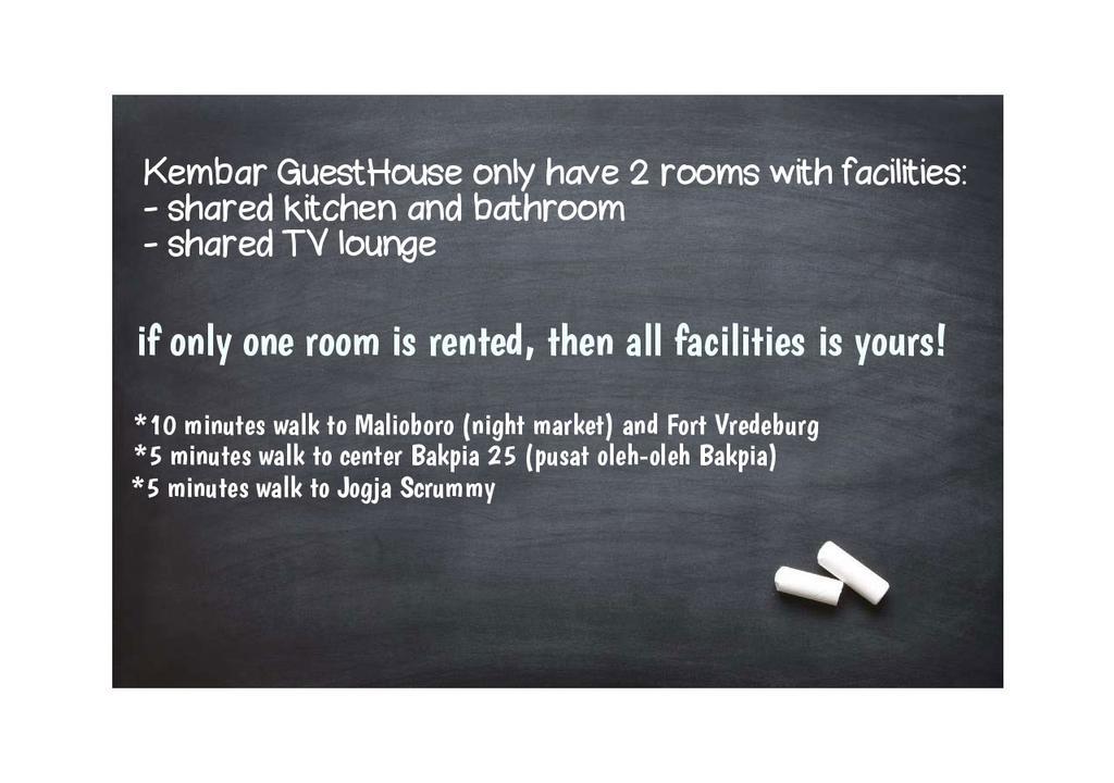 Kembar Guesthouse Yogyakarta Eksteriør bilde